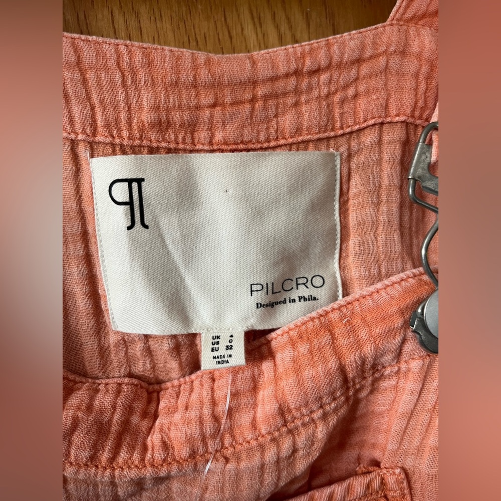 Anthropologie Pilcro Pink Romper or shortalls 0 - Picture 7 of 11